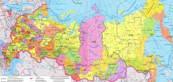Административно территориальная карта России