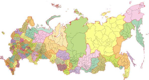 Административно территориальная карта России