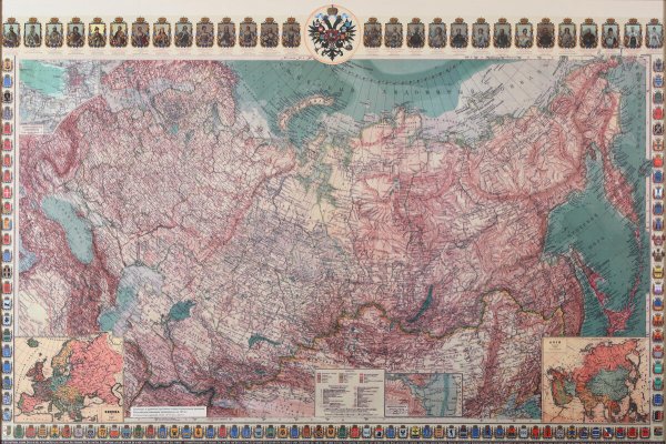 Российская Империя 1913 год карта