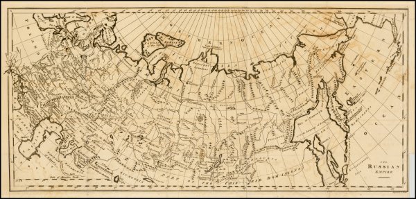 Карта Российской империи 1800 года