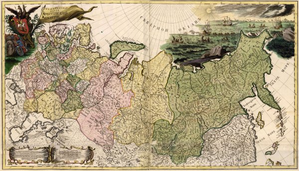 Генеральная карта Российской империи 1745 года