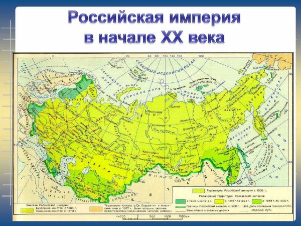 Российская Империя в начале 18 века карта
