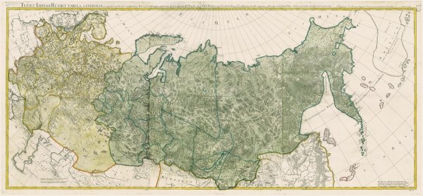 Генеральная карта Российской империи 1745 г