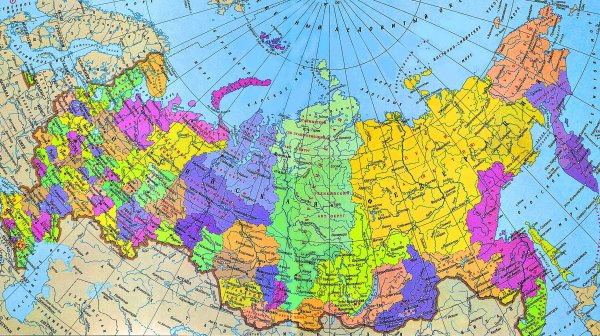 Политико-административная карта России