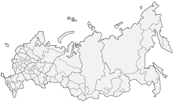 Карта экономических районов России пустая