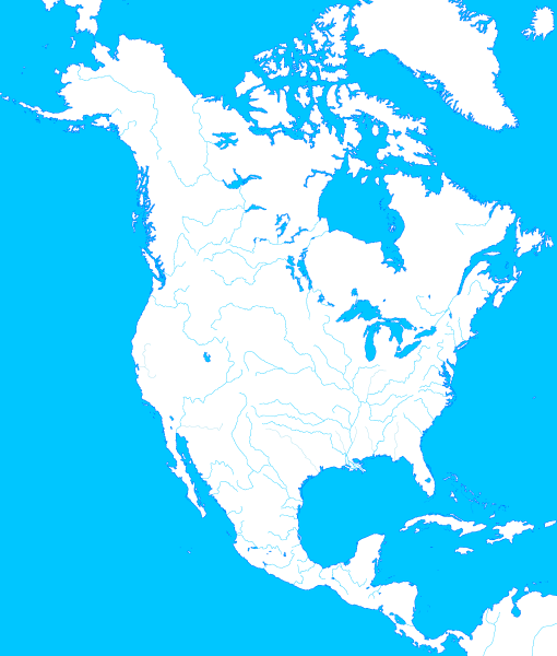 Карта North America