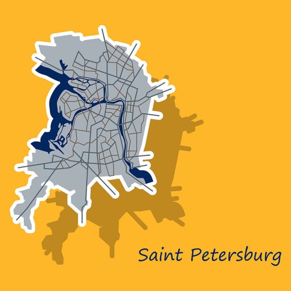 Векторная карта СПБ