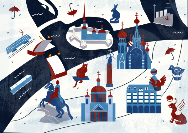 Петербург векторное изображение