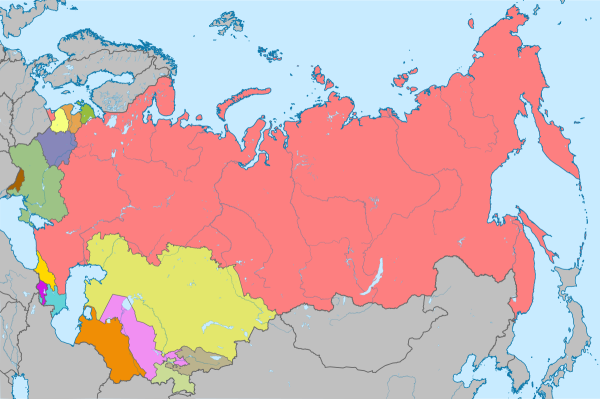 Карта после распада СССР