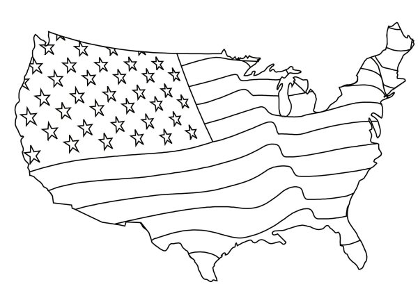 Достопримечательности США раскраска