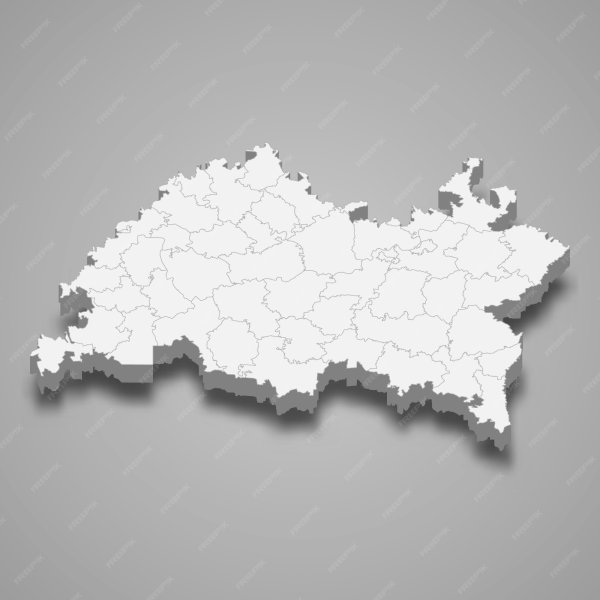 Контур карты Республики Татарстан