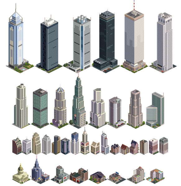 Спрайты города