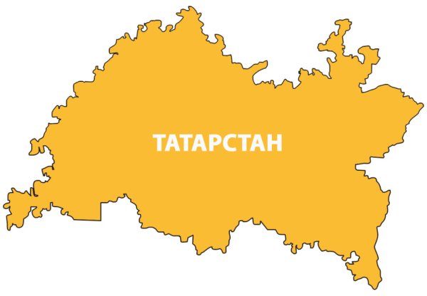 Чувашия и Татарстан на карте