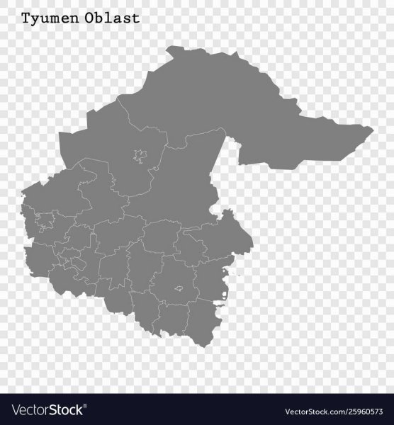 Очертания Тюменской области