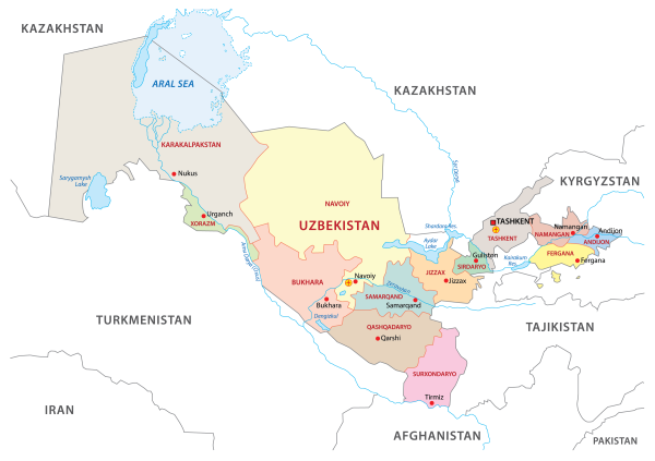 Рисунки карта узбекистана (35 фото)