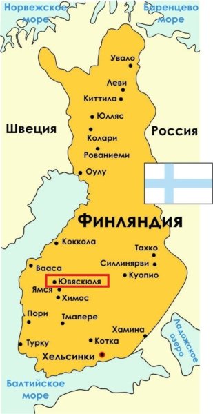 Финляндия расположение на карте
