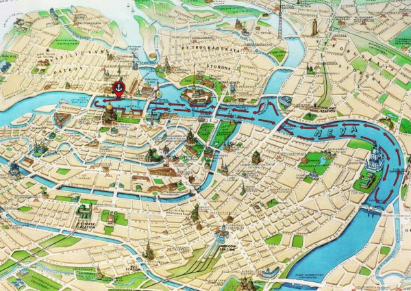 Рисунки карта центра петербурга (46 фото)