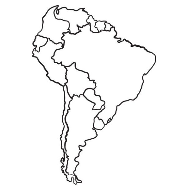 Южная Америка материк раскраска для детей