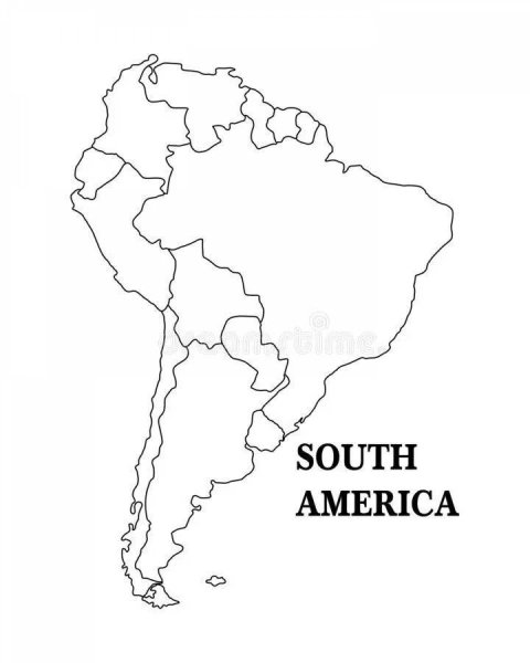 Южная Америка раскраска