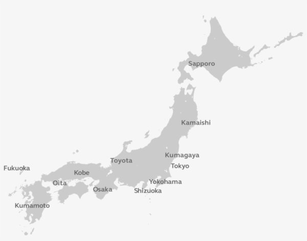 Префектура Ямагути на карте Японии