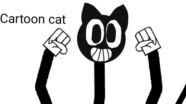 Cartoon Cat раскраска