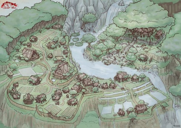 Деревня DND Map