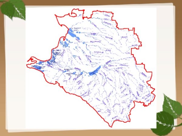 Карта рек Краснодарского края