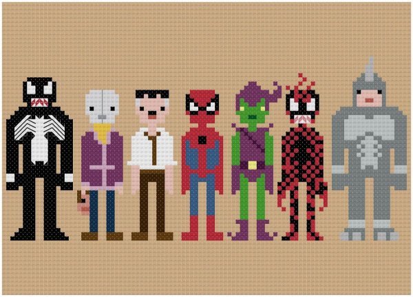 Супергерой в стиле Pixel Art