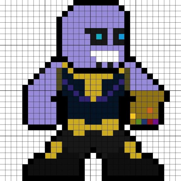 Танос Pixel Art