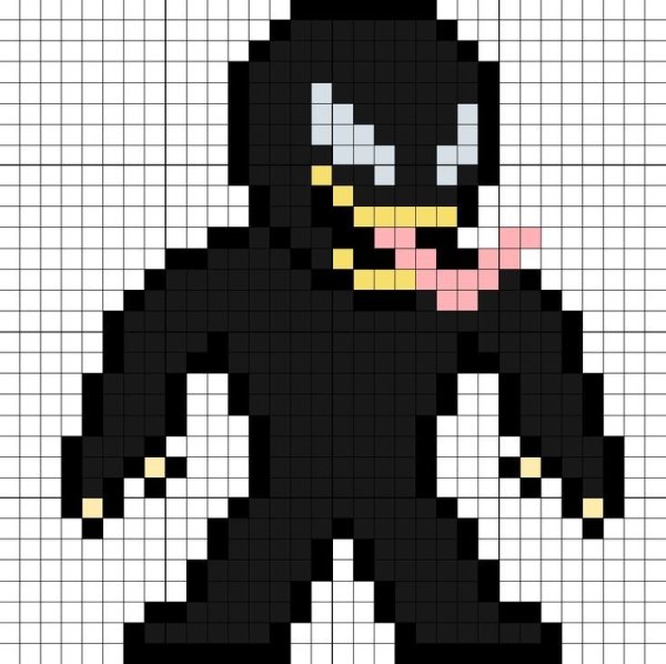 Venom пиксель арт