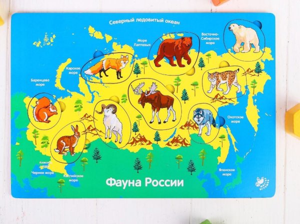 Животные России на карте