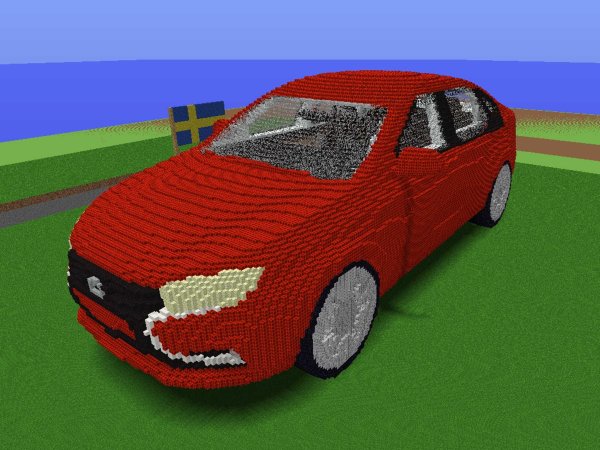 Lada Vesta в майнкрафт