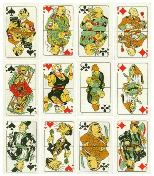 Антифашистские игральные карты 1942