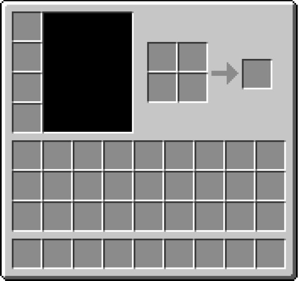 Minecraft инвентарь