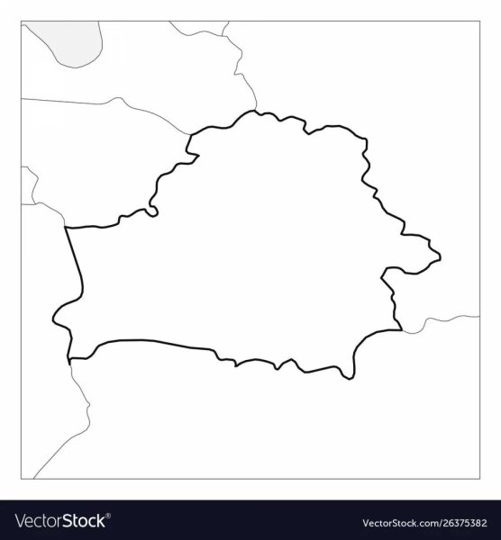 Беларусь очертания карты