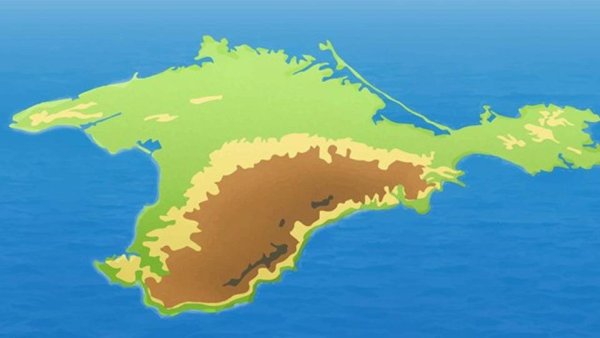 Полуостров Крым карта рисунок