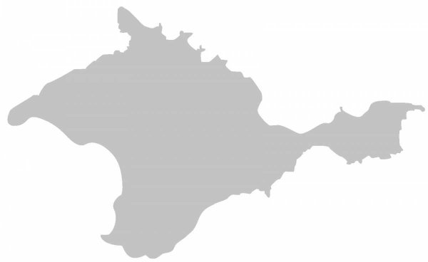 Контур полуострова Крым