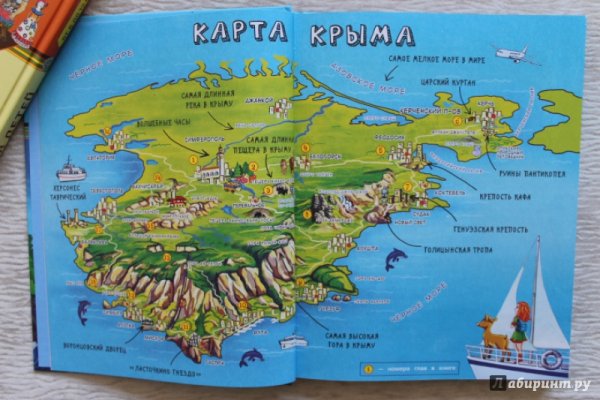Достопримечательности Крыма на карте