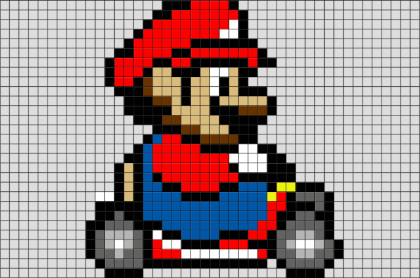 Марио Pixel Art