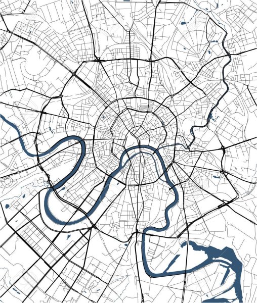 Графическая карта Москвы