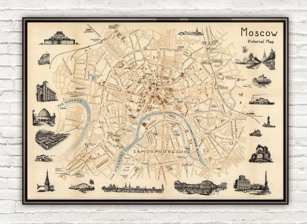 Древнейшая карта Москвы