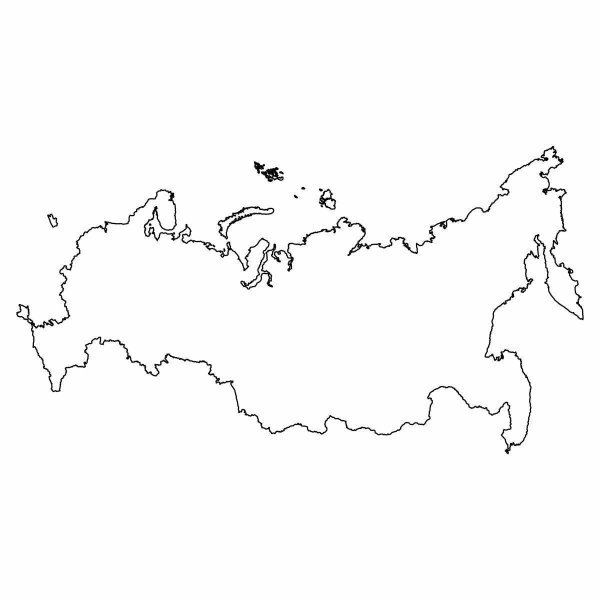 Контур России с Крымом