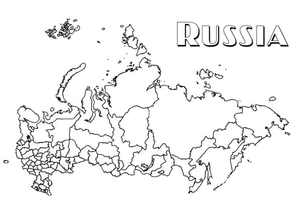Рисунки российская карта (41 фото)