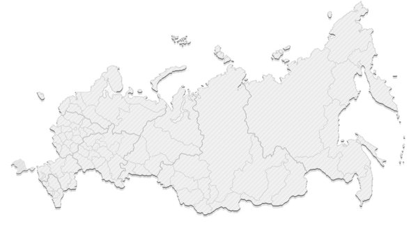 Карта России контур