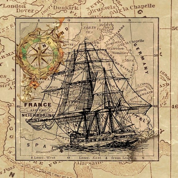 Старая морская карта