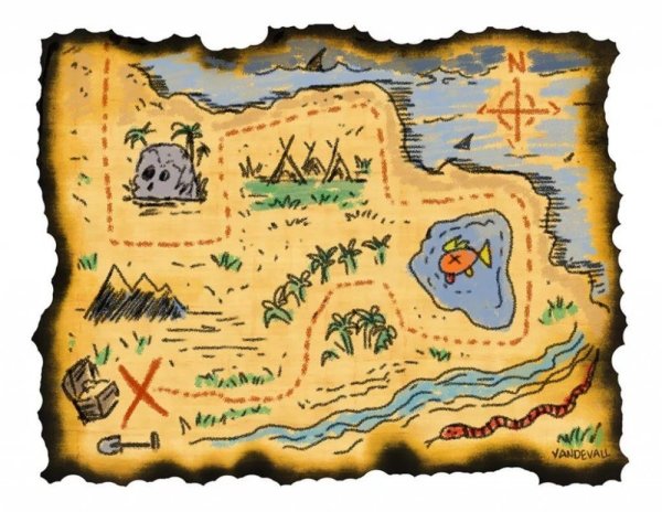 Карта клада остров сокровищ