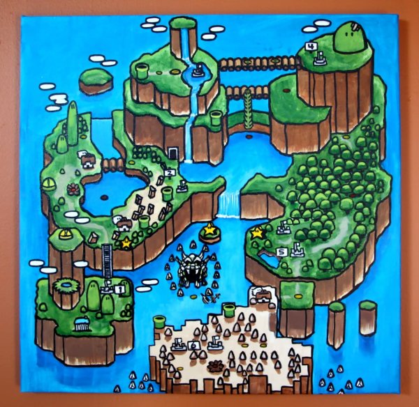 Super Mario World Snes карта