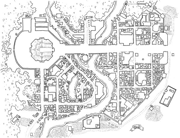 Карты для ДНД современный город