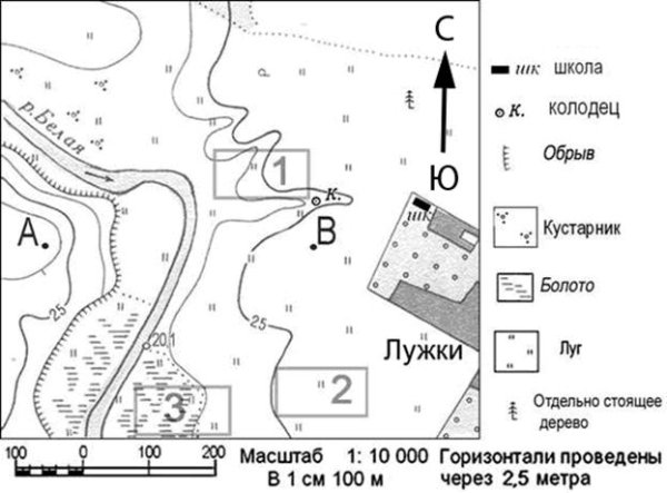 Топографический план школы