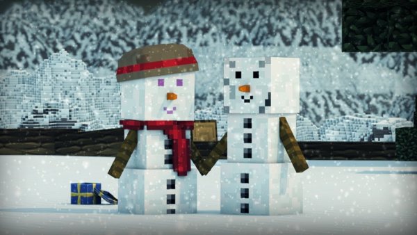 Снеговик из моенкрафта